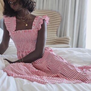 Hill House - Ellie Nap dress - cherry stripe - xxxs - NWT